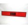 Red decorative plate "XR3" MIRAGE