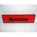 Red decorative plate "Horizon" MIRAGE