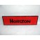 Red decorative plate "Horizon" MIRAGE