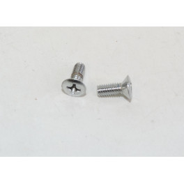Pair of inox screws 10mm (conical head)