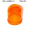 Cabochon feu gyrophare orange AJBA GF10