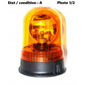 Feu gyrophare orange complet 12V AJBA GF10