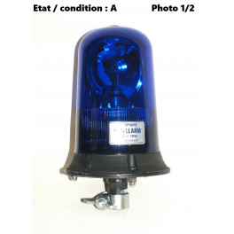Feu gyrophare bleu complet 24V SIGNAL VISION Rotallarm 98190062