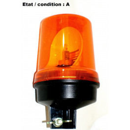 Feu gyrophare orange complet 24V sur hampe SEV MARCHAL 64663012