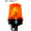 Feu gyrophare orange complet 24V sur hampe SEV MARCHAL 64663012