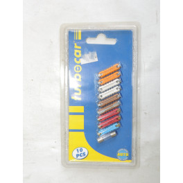 Assortment of 10 auto fuses (9 steatites + 1 radio)
