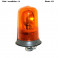 Complete orange rotating beacon 12V on pole AJBA GF10