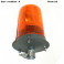Complete orange rotating beacon 12V on pole AJBA GF10