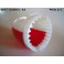 Cabochon feu gabarit rouge/blanc "obus" AUTEROCHE