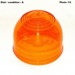 Cabochon feu gyrophare orange Megalux AJBA 80211