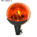 Orange rotating beacon Boule Cristal SIRENA 12050
