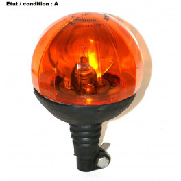 Orange rotating beacon Boule Cristal SIRENA 12050