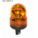 Feu gyrophare orange complet 12V / 24V sur hampe DASTERI TA42112