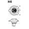 P43t - Bulb 12V 60/55W H4 P43t Gold