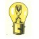 BA21d - Lampe 12V 18/18W poire jaune