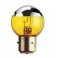 BA21s - Bulb 12V 45W yellow "Silvering"