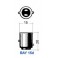 BAY15d - Bulb 6V 18/4W offset pins (granity glass)