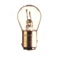 BAY15d - Lampe 12V 18/4W ergots d&eacute;cal&eacute;s (verre lisse)