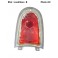 Red taillight lens HARPON 657-3