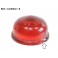 SCINTEX R5 1871/2 - Cabochon feu lenticulaire rouge (bord strié)
