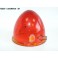 SCINTEX R6 1838/ 2 - Ogival light lens (red, smooth side)