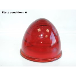 SCINTEX R6 1838/ 2 - Ogival light lens (red, smooth side)