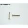 Pair of galvanized steel-bichromate screws 28mm