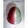 Cabochon feu gabarit rouge/cristal "obus" SEIMA (plastique)