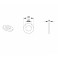 Pair of plastic washers 7,0mm for screws