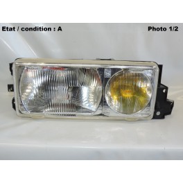 Right headlight H4 + H1 SEV MARCHAL 61190203 (yellow HMB)