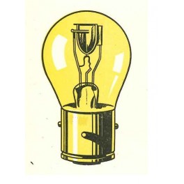 BA21d - Lampe 6V 18/18W poire jaune