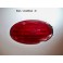 Cabochon feu à facettes rouge (verre)