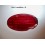 Cabochon feu à facettes rouge (verre)