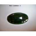 Red taillight with faceted surface (glass)