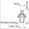 BX8,5d - Lampe 12V 1,2W