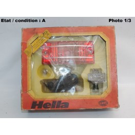 Kit feu antibrouillard arri&egrave;re chrom&eacute; complet 12V HELLA 2NE001412-85