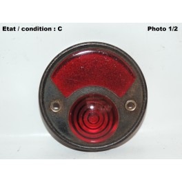 Cabochon feu arri&egrave;re rouge HARPON (verre)