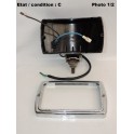 SEV MARCHAL 850/852/859 - Cuvelage phare additionnel noir (avec enjoliveur chromé)
