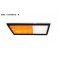 Left indicator front light lens GEMO 20615