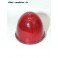 Cabochon feu rouge "obus" SEIMA (verre)