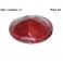 Red taillight lens with faceted surface (glass)
