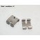 Pair of retaining clips for headlight glass CIBIE