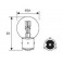 BA21s - Lampe 6V / 8V 50B jaune