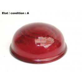 SCINTEX R6 1861/ 2 - Cabochon feu lenticulaire rouge