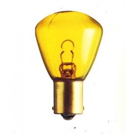 BA15s - Lampe 6V 25W arqu&eacute;e jaune