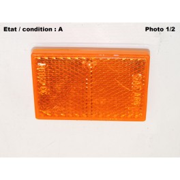 Orange rectangular reflector CIBIE 33