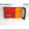 Left taillight lens QUILLERY 25271 (silver)