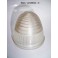 Cabochon feu cristal "obus" SEIMA 8B (plastique)