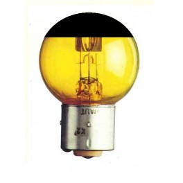 BA21d - Lampe 6V DPR2 jaune (t&ecirc;te noire)