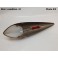 Cabochon feu clignotant d'aile chromé (inox)